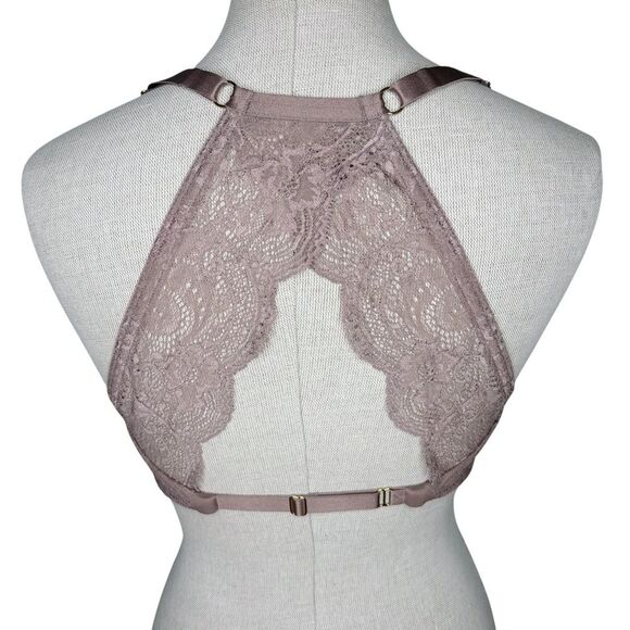 ThirdLove Lace Racerback Bra sz 36C / 38B Taupe Tan Underwire Smooth Cup - Picture 3 of 6